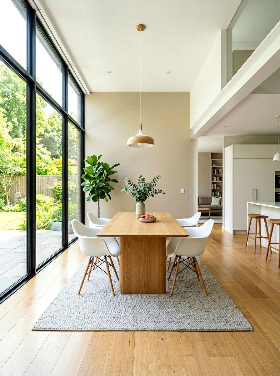 Minimalist Open Dining Space - 30 open dining room ideas