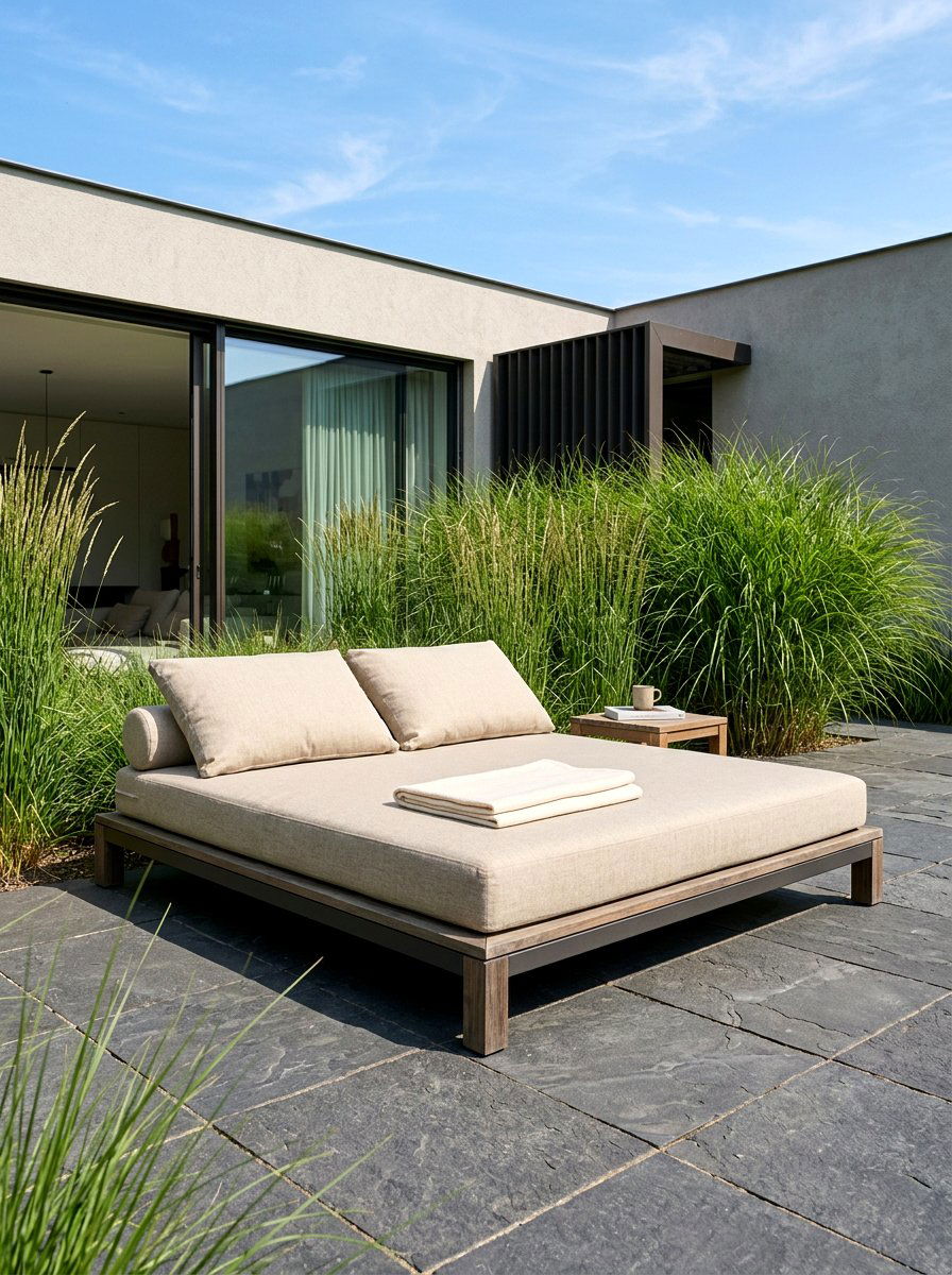 Minimalist Outdoor Bed - 30 cabana bed patio ideas