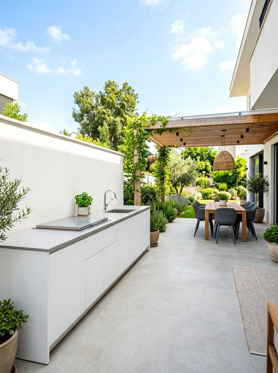 Minimalist Outdoor Kitchen - 30 outdoor kitchen ideas