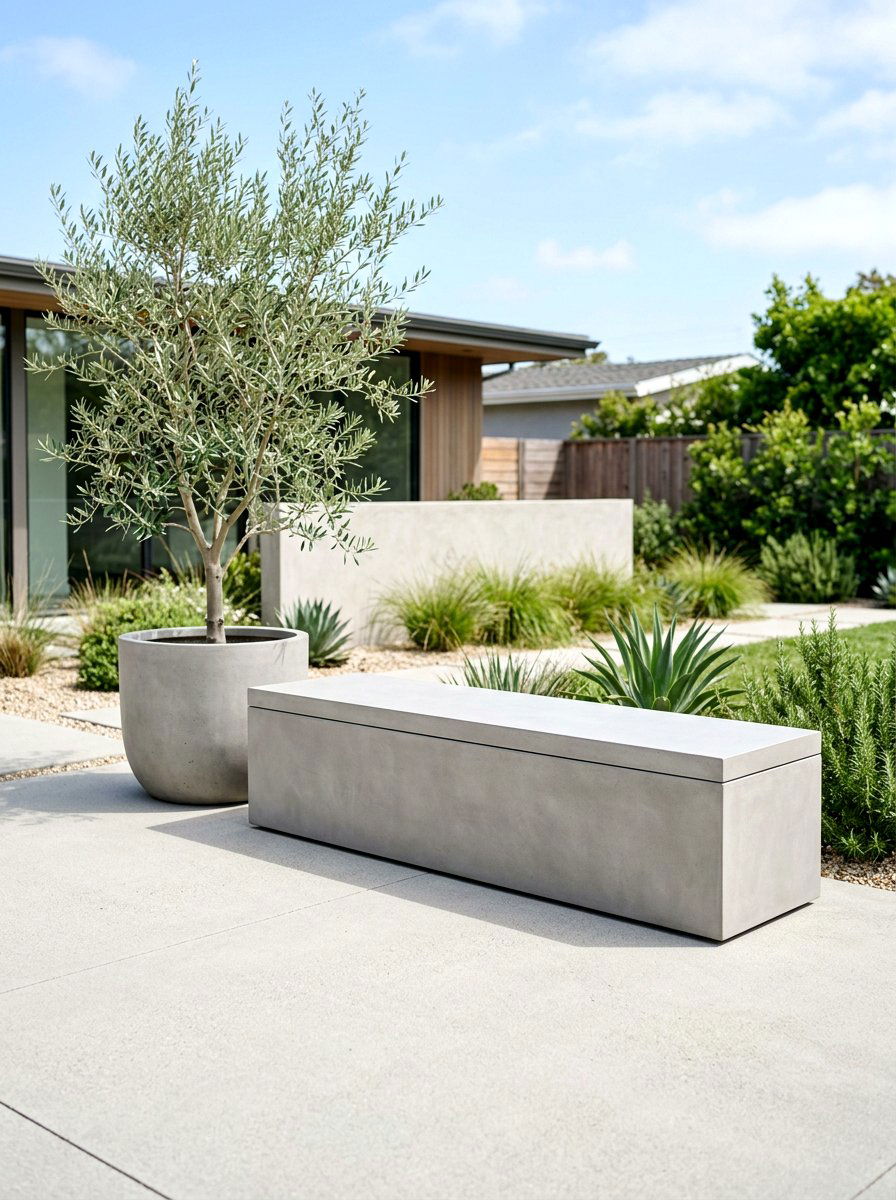 Minimalist Outdoor Storage Bench - 30 outdoor storage bench ideas