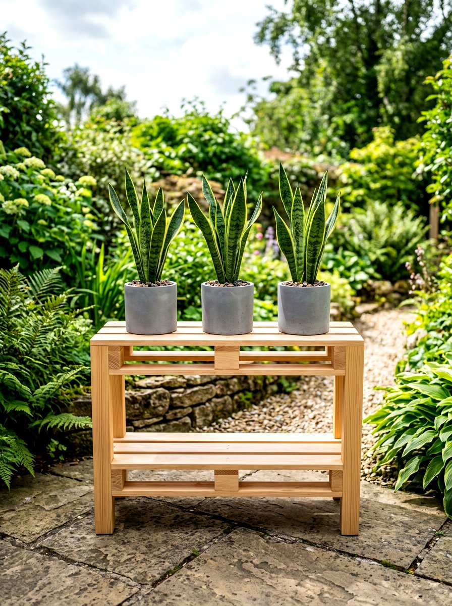 Minimalist Pallet Stand - 30 pallet garden wall ideas