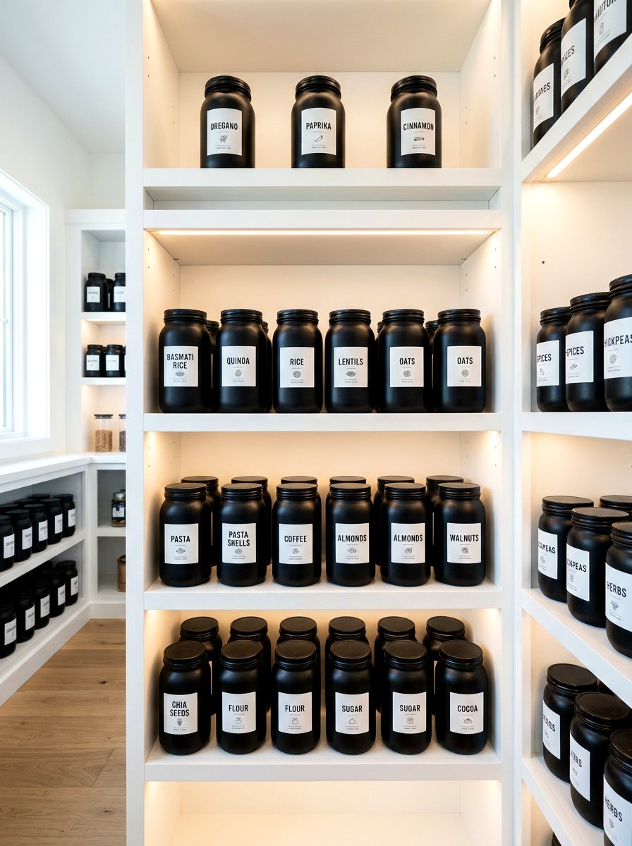 Minimalist Pantry Labels - 30 pantry reset ideas