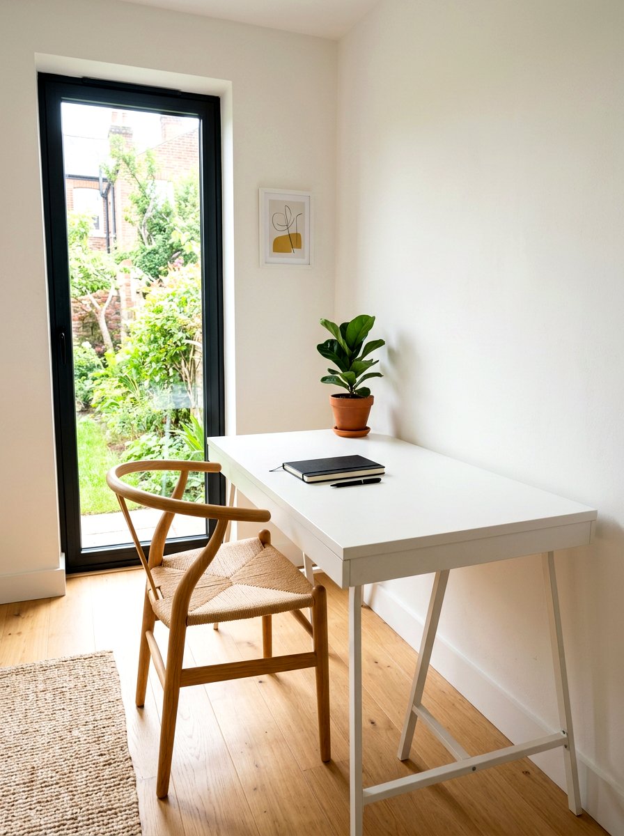 Minimalist Paper Desk - 30 offline home office ideas