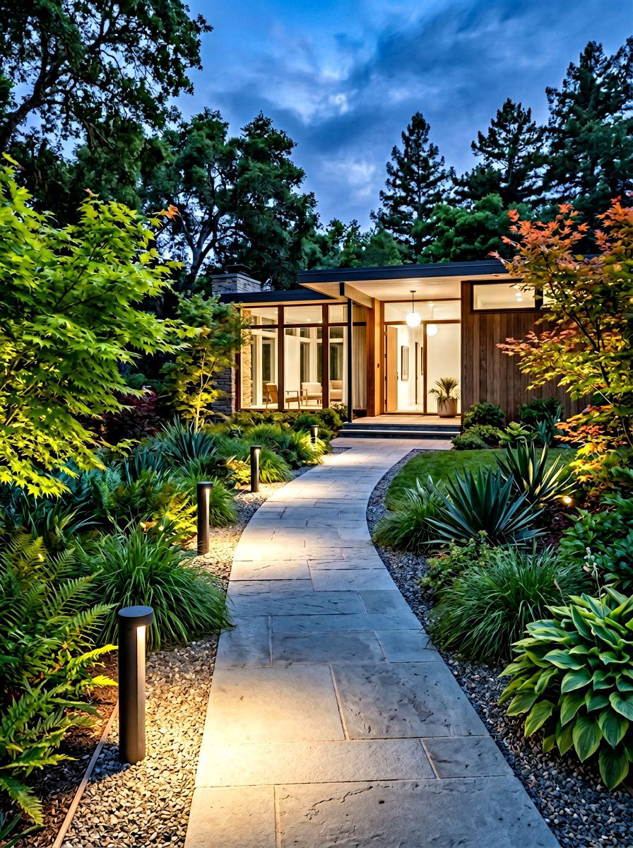 Minimalist Path Lighting - 30 front path lighting ideas