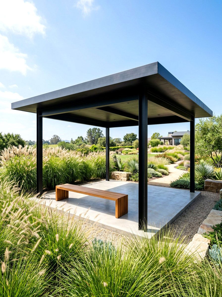 Minimalist Pavilion Gazebo - 30 cozy gazebo ideas