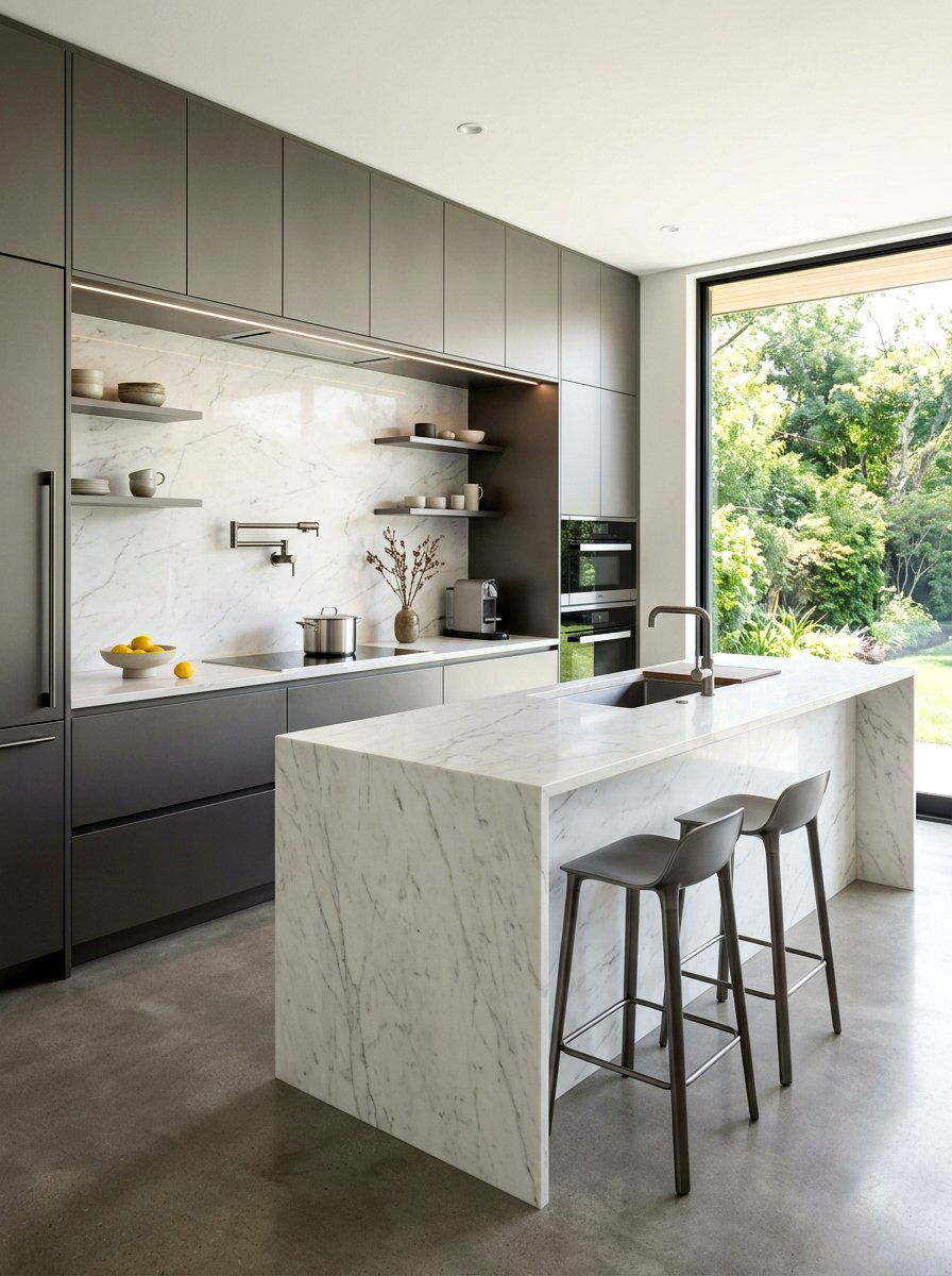 Minimalist Pot Filler - 30 pot filler kitchen ideas