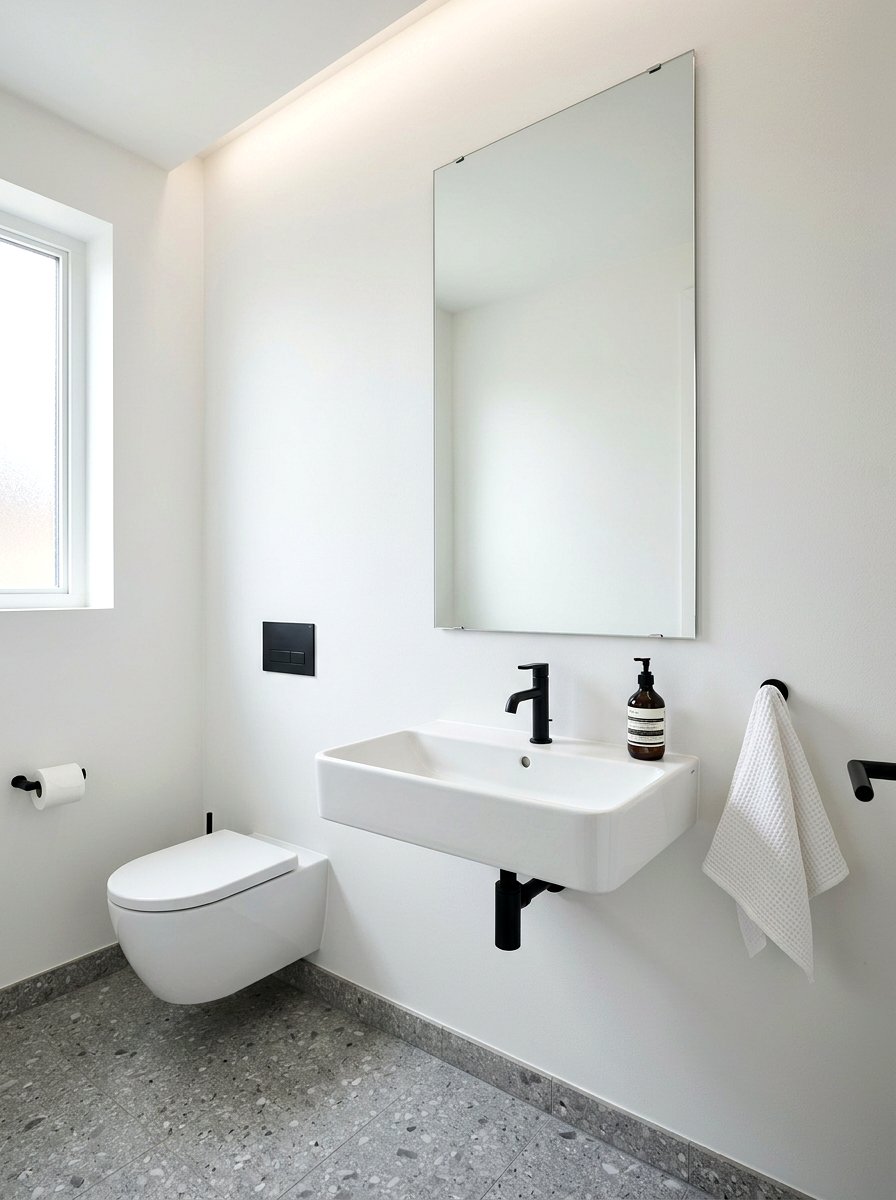 Minimalist Powder Room Decor - 30 guest powder room decor ideas