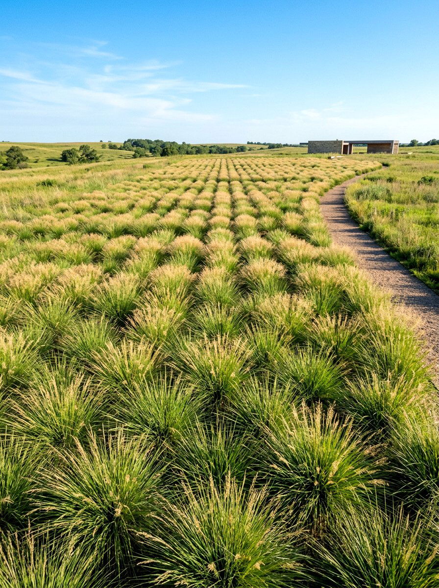 Minimalist Prairie Grass Design - 30 prairie front yard landscaping ideas