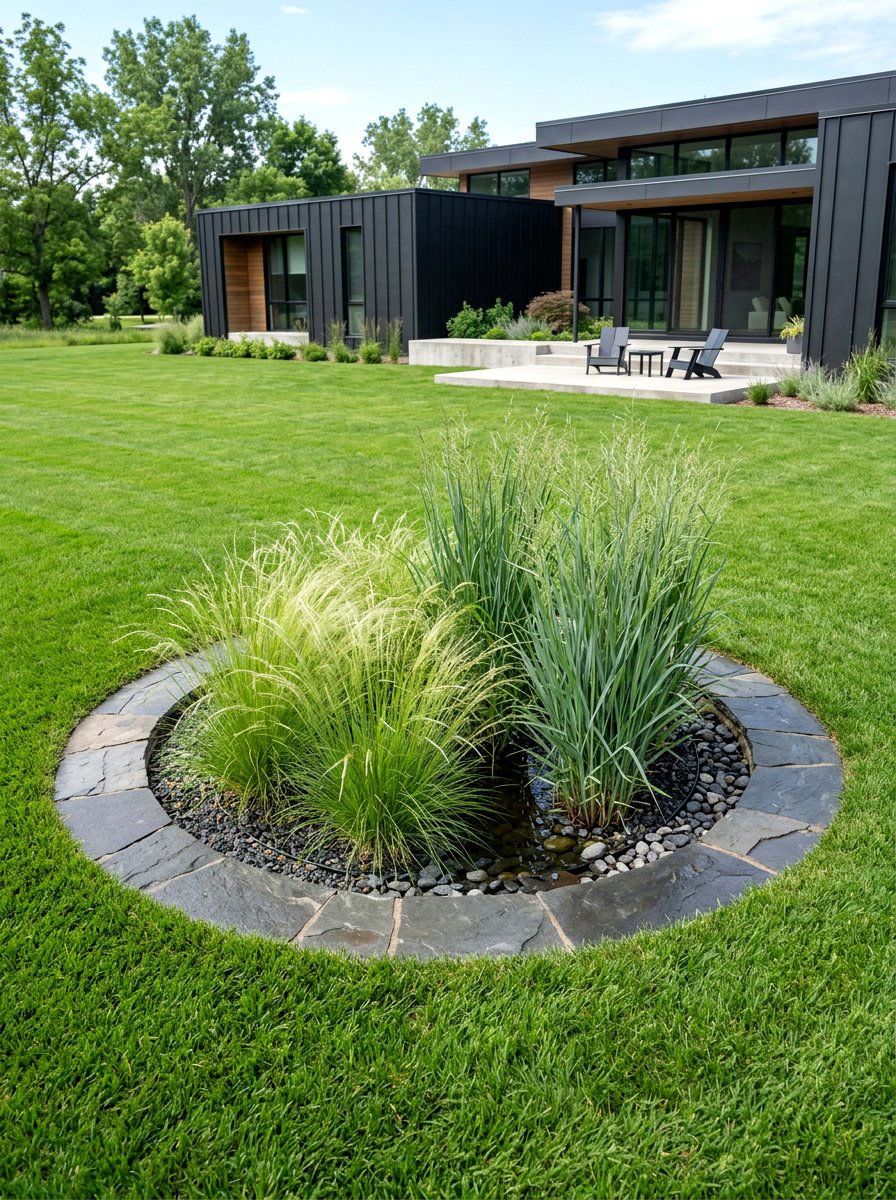 Minimalist Rain Garden - 30 rain garden ideas