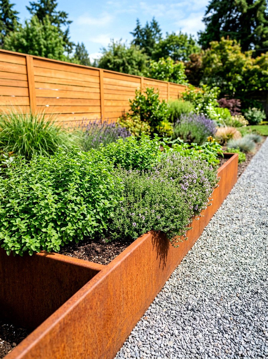 Minimalist Raised Bed Garden - 30 modern herb garden ideas