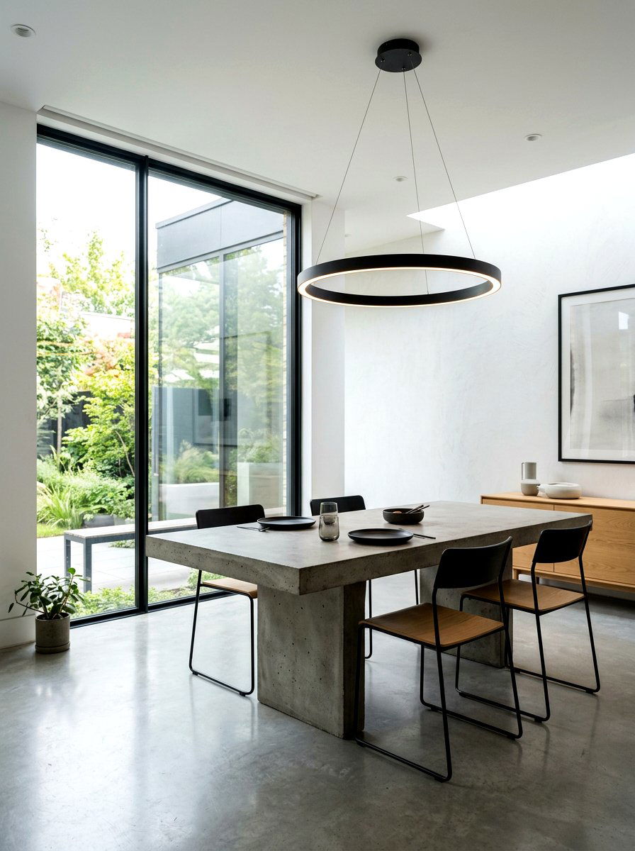Minimalist Ring Chandelier - 30 dining room chandelier ideas
