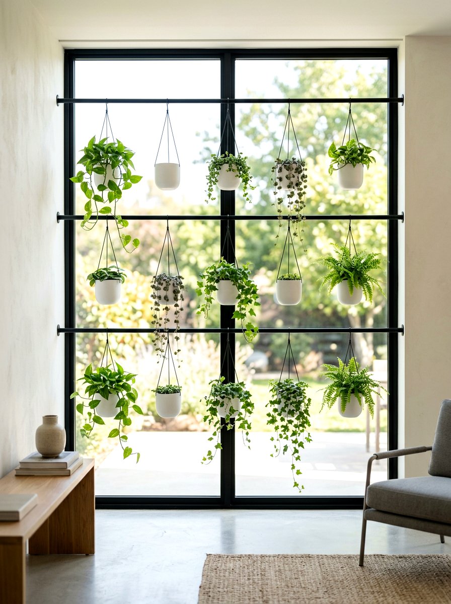 Minimalist Rod Vertical Garden - 30 small vertical garden ideas
