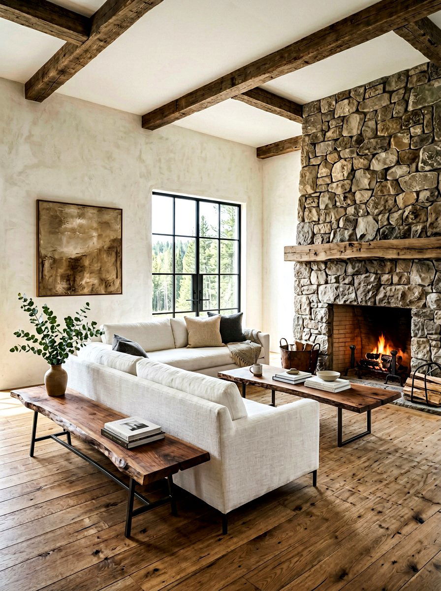 Minimalist Rustic Style - 30 rustic living room ideas