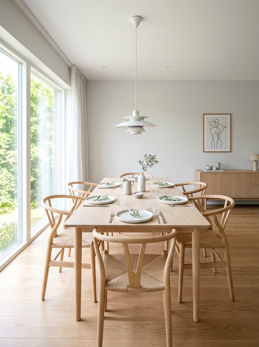 Minimalist Scandi Table - 30 winter dining table ideas