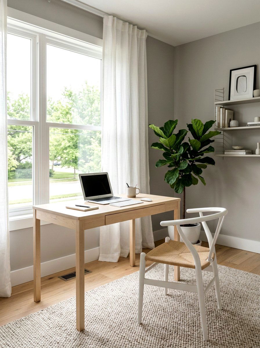 Minimalist Scandinavian Study - 30 study room ideas