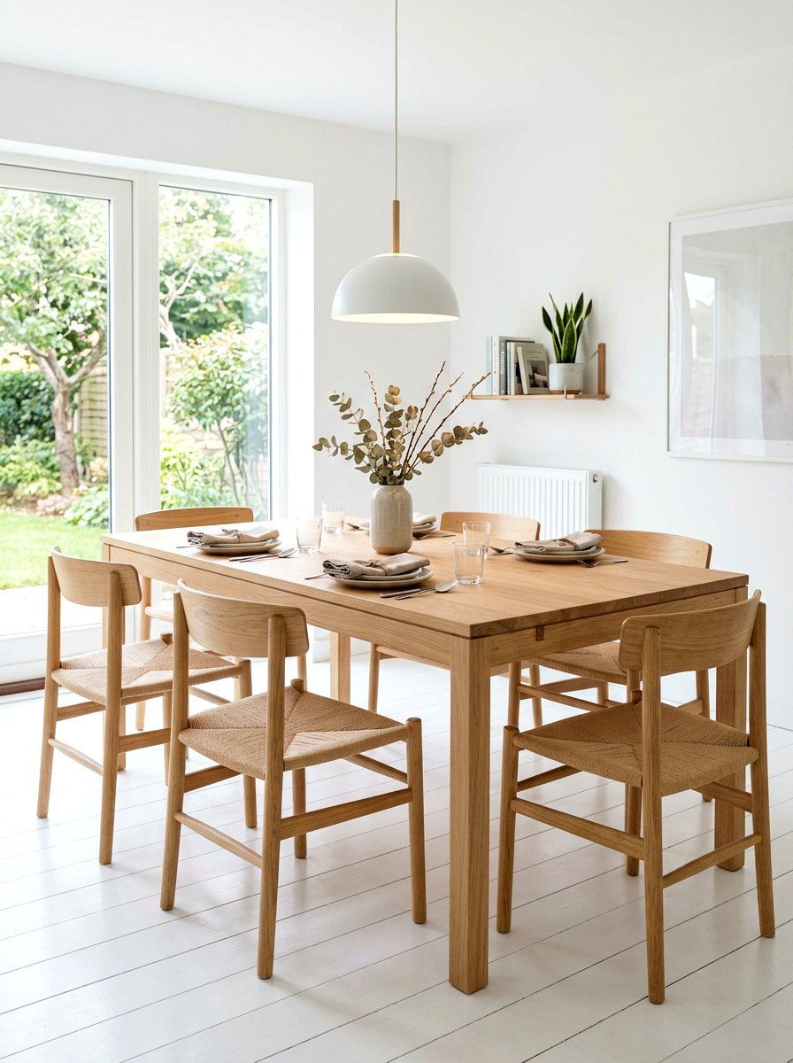 Minimalist Scandinavian Wood Chairs - 30 mixed dining seating ideas