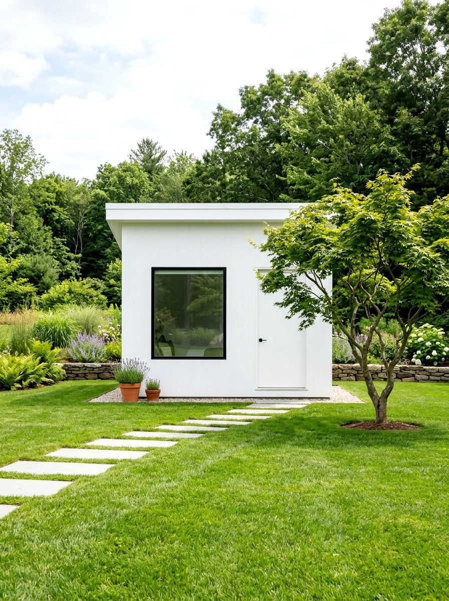 Minimalist She Shed - 30 she shed backyard aesthetic ideas