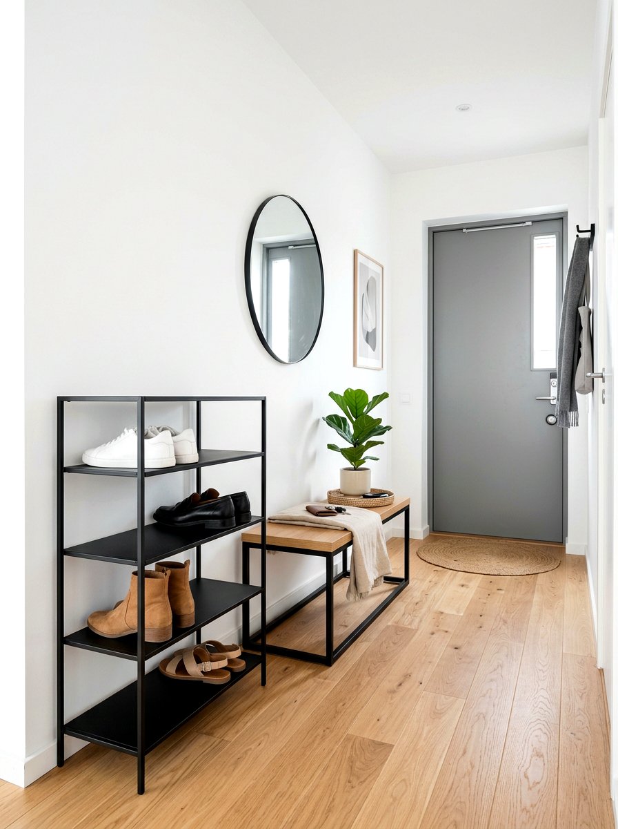 Minimalist Shoe Shelf - 30 shoe storage ideas