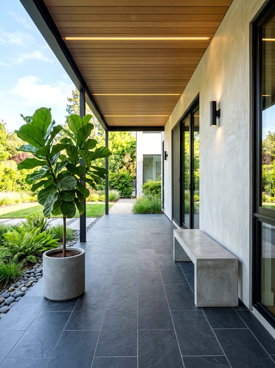 Minimalist Side Porch - 30 side porch ideas