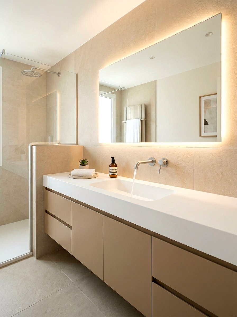 Minimalist Single Lever Faucet - 30 wall mounted faucet bathroom ideas
