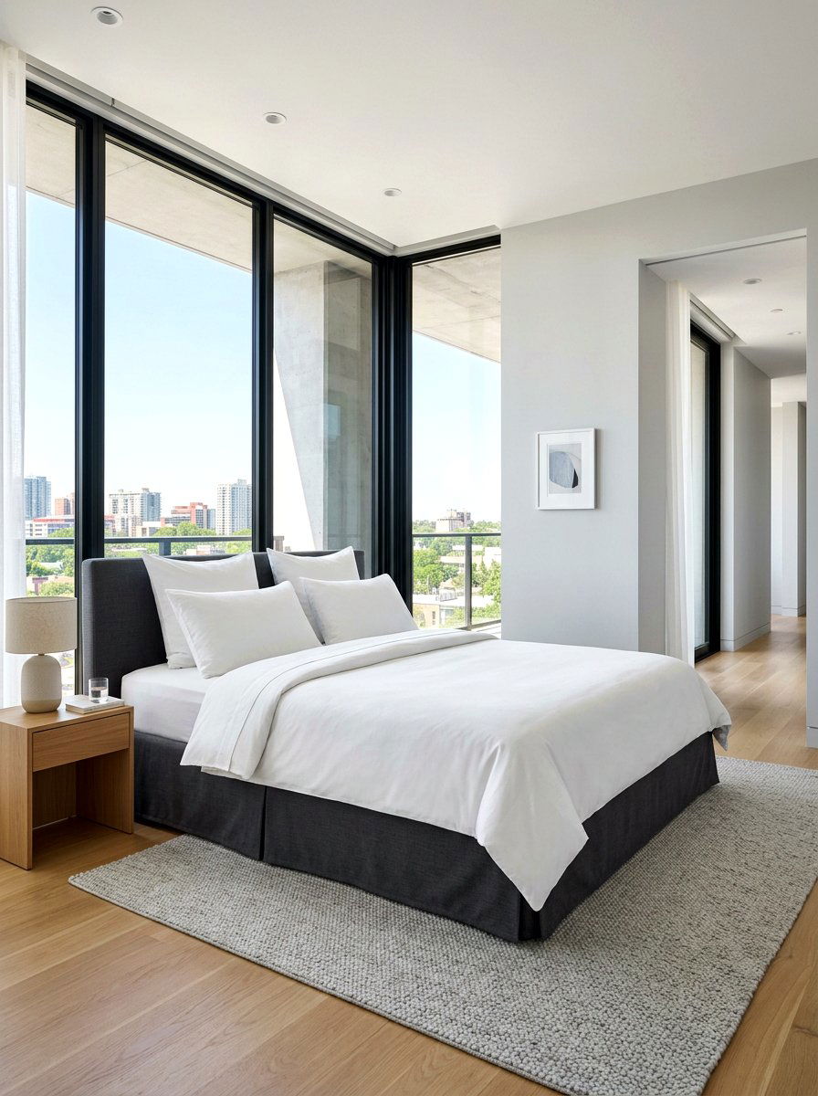 Minimalist Skirted Bed - 30 skirted bed ideas