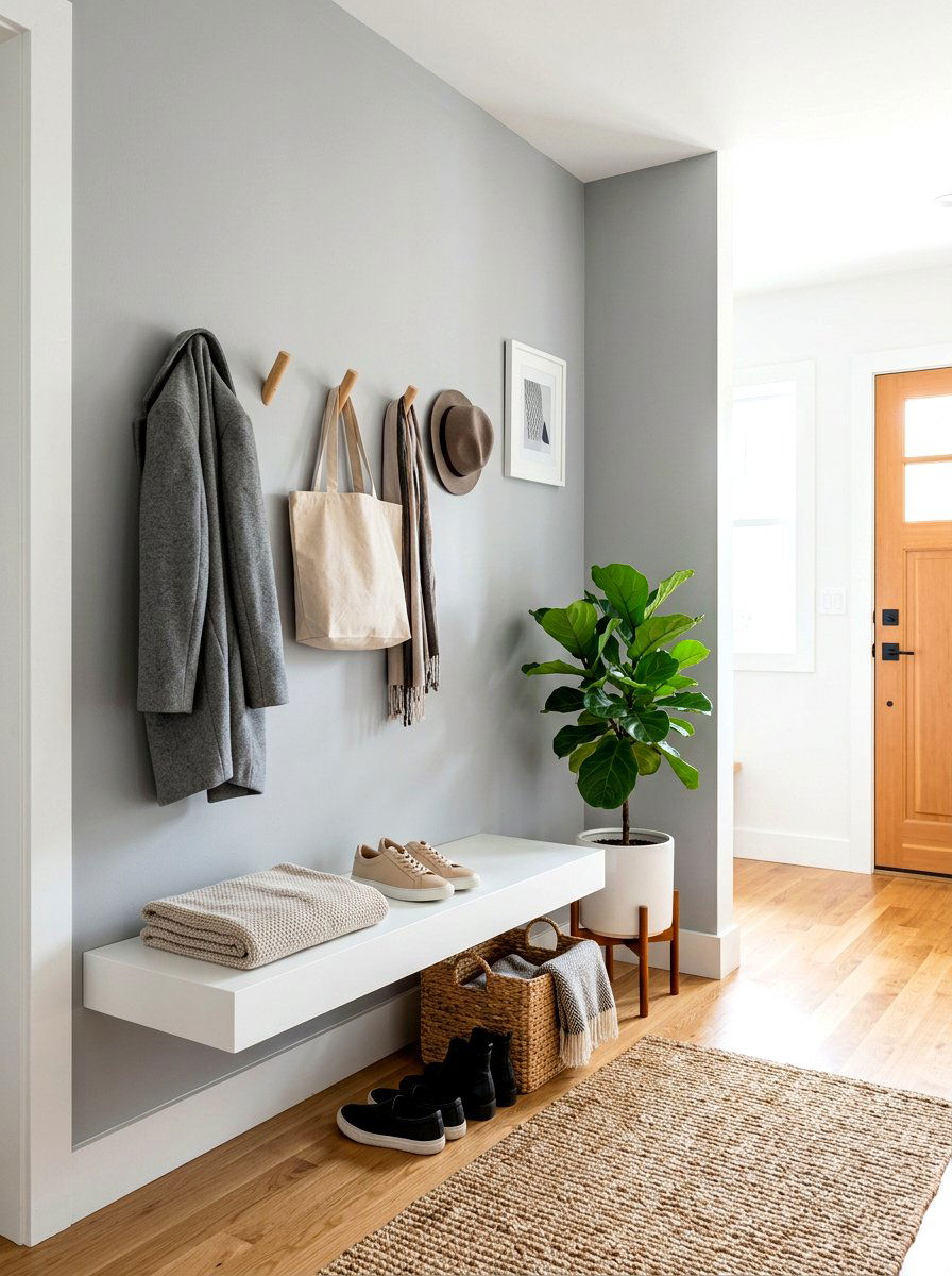 Minimalist Small Mudroom - 30 small mudroom ideas