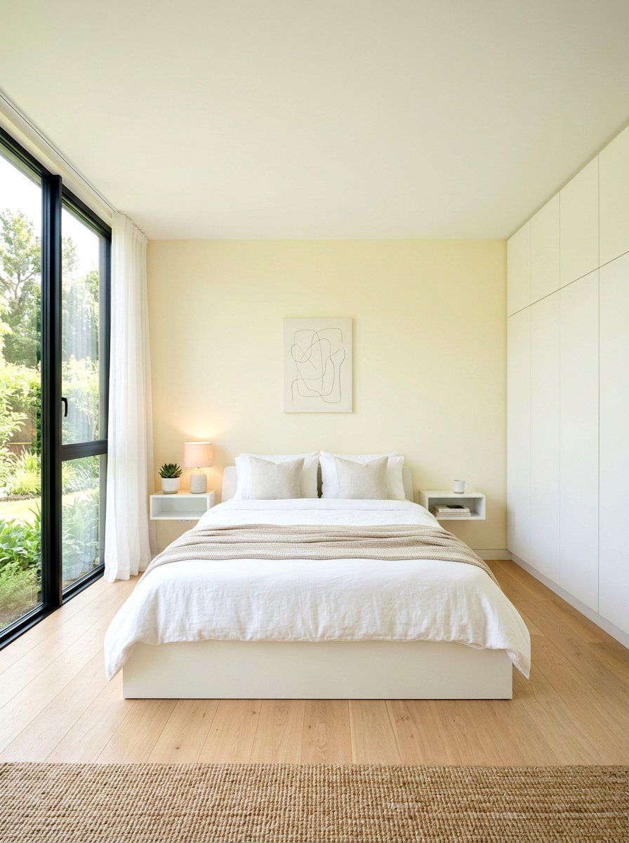 Minimalist Soft Yellow Bedroom - 30 soft yellow bedroom ideas