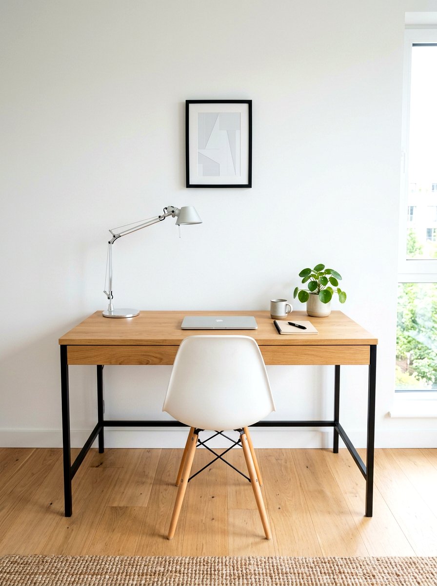 Minimalist Student Desk - 30 homework station ideas