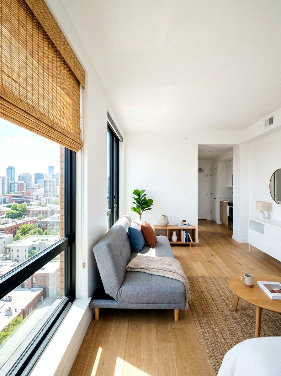 Minimalist Studio Bamboo Shade - 30 bamboo shade ideas