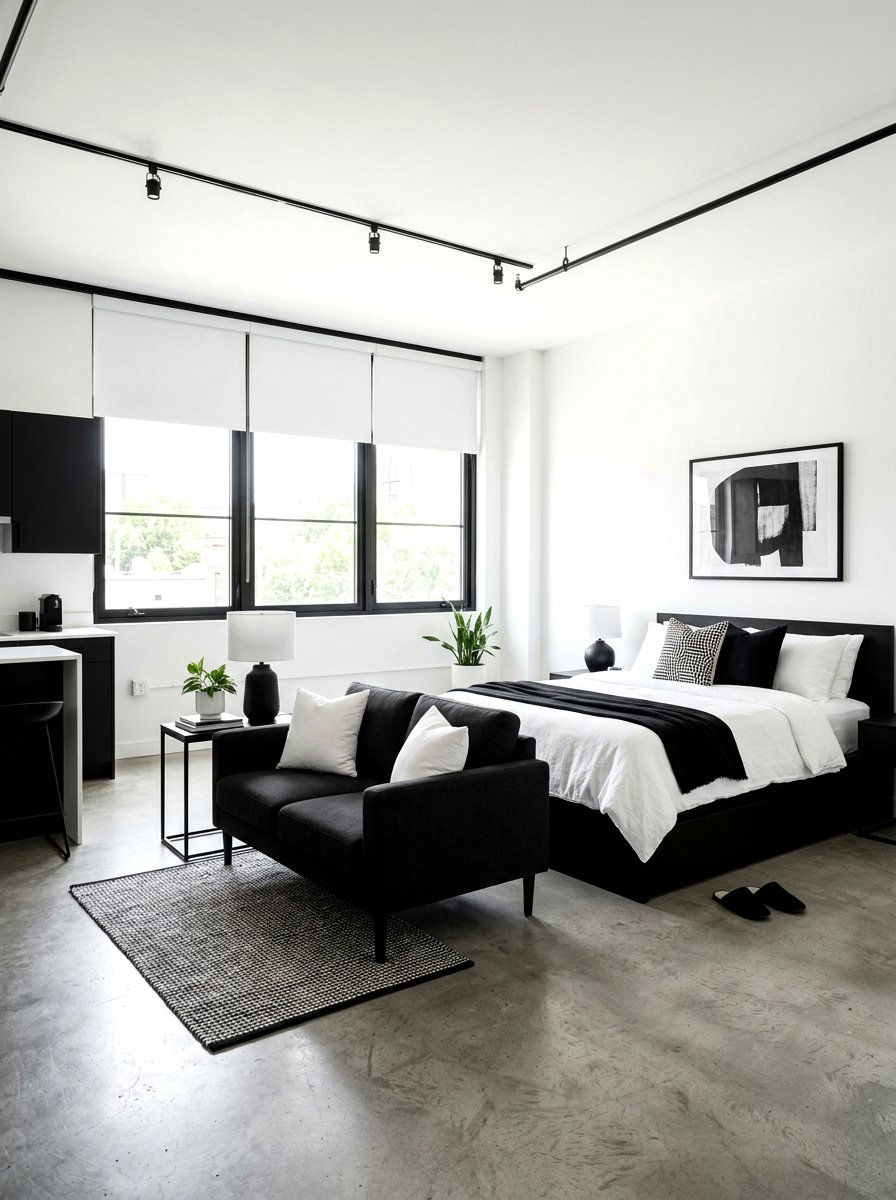 Minimalist Studio Guest Suite - 30 cozy guest suite ideas