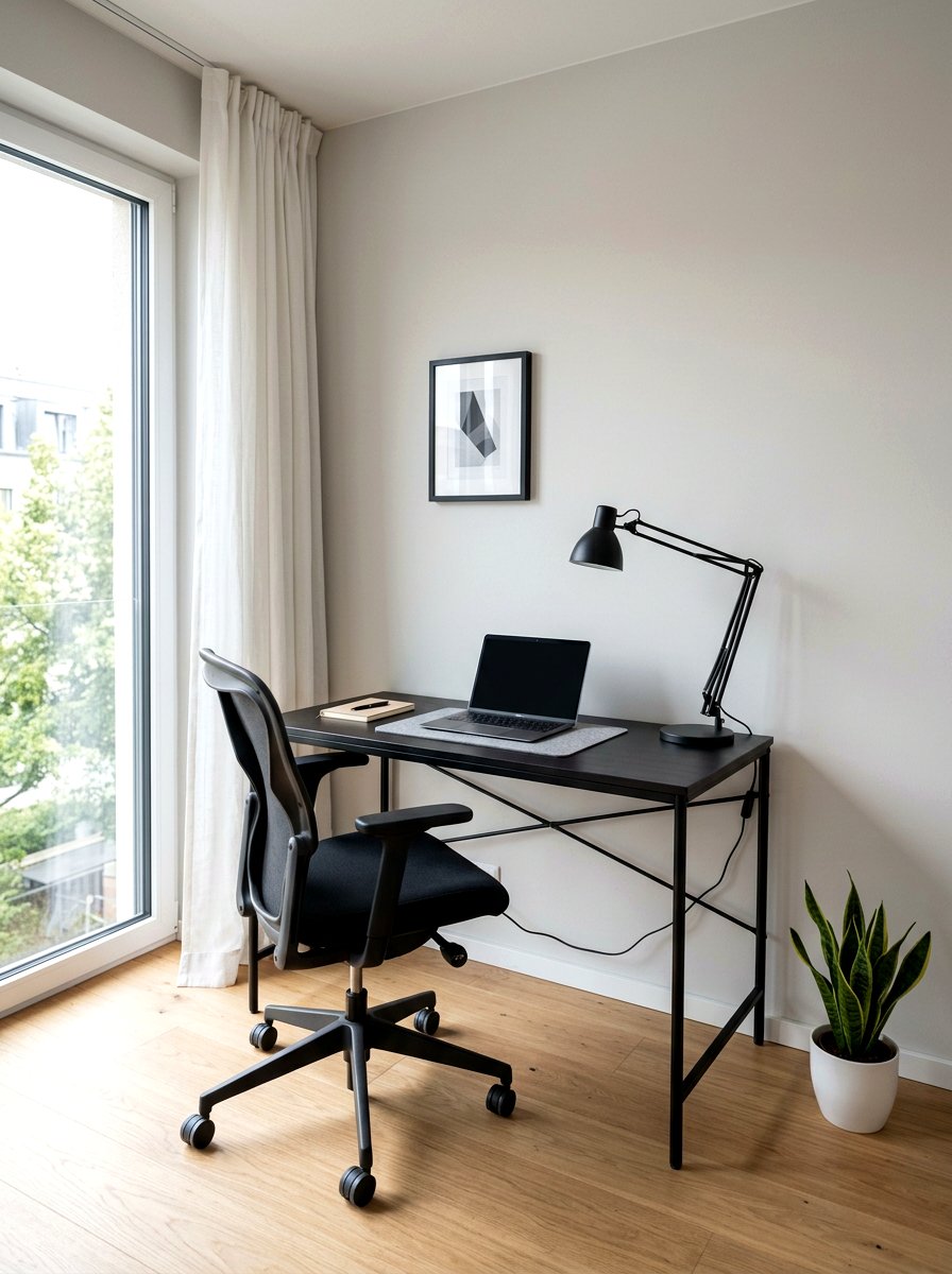 Minimalist Study Space - 30 teen study room ideas
