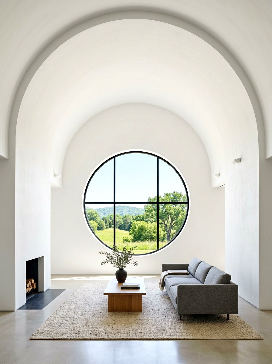 Minimalist Style Vaulted Great Room - 30 vaulted great room ideas