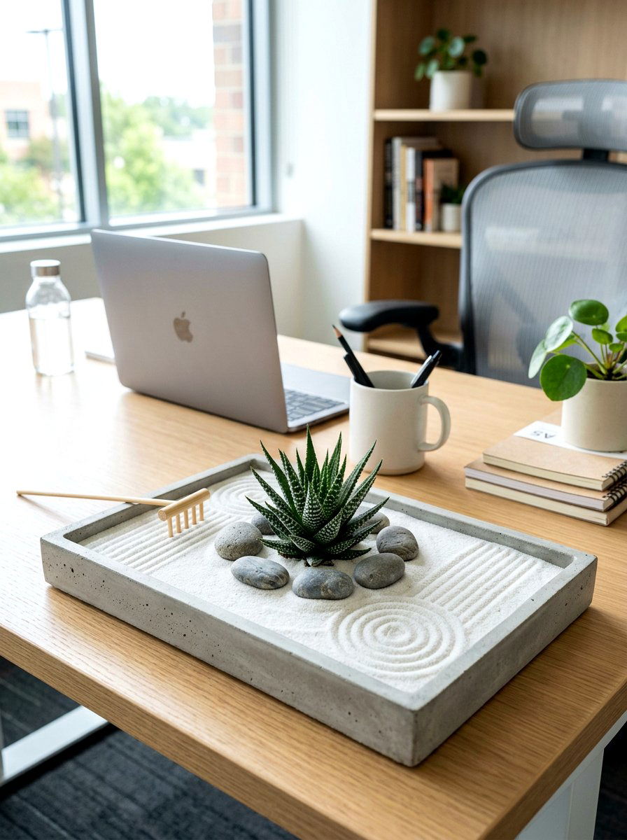 Minimalist Succulent Zen Garden - 30 indoor succulent garden ideas