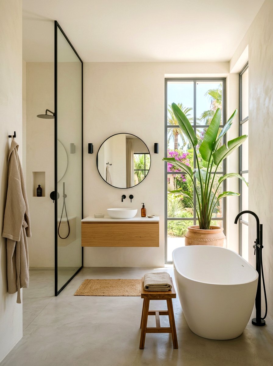 Minimalist Summer Bathroom - 30 summer bathroom decor ideas