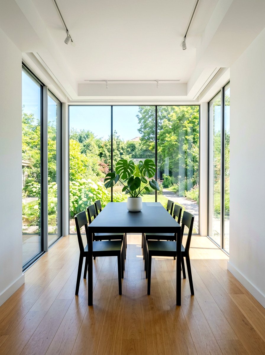 Minimalist Sunroom Dining - 30 sunroom dining ideas