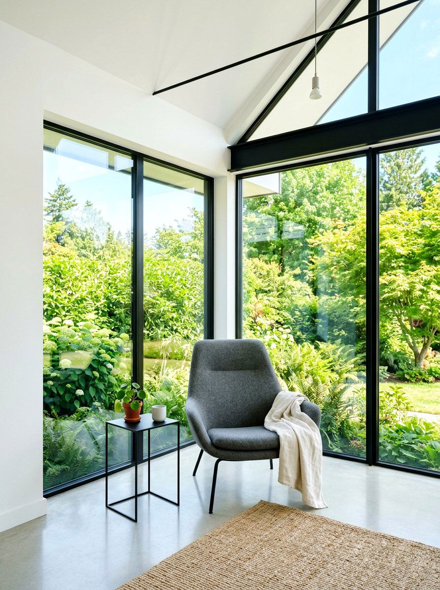 Minimalist Sunroom Nook - 30 sunroom reading nook ideas