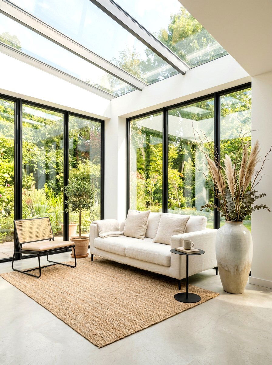 Minimalist Sunroom - 30 cozy sunroom ideas