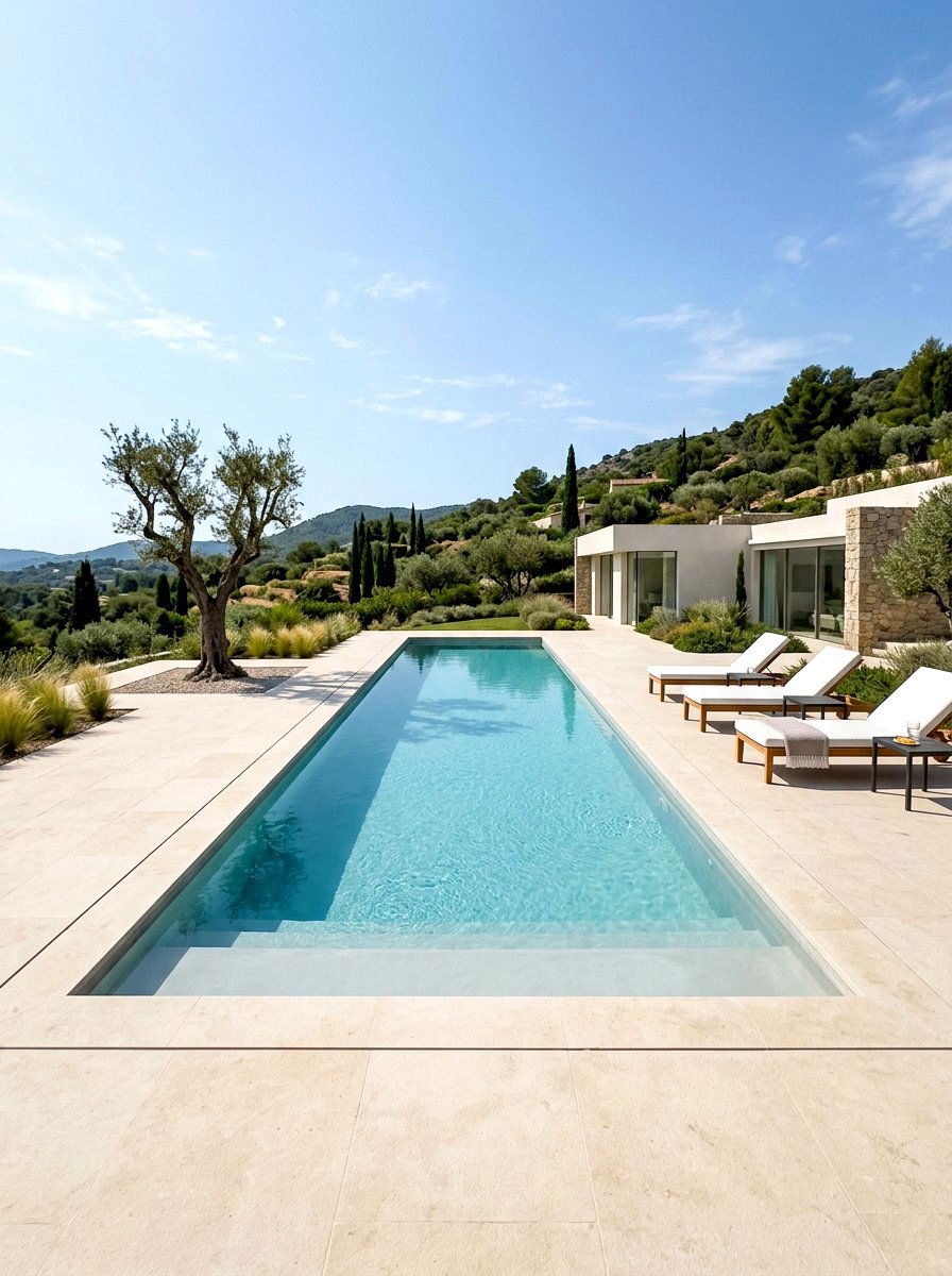 Minimalist Swimming Pool - 30 warm minimalist backyard ideas