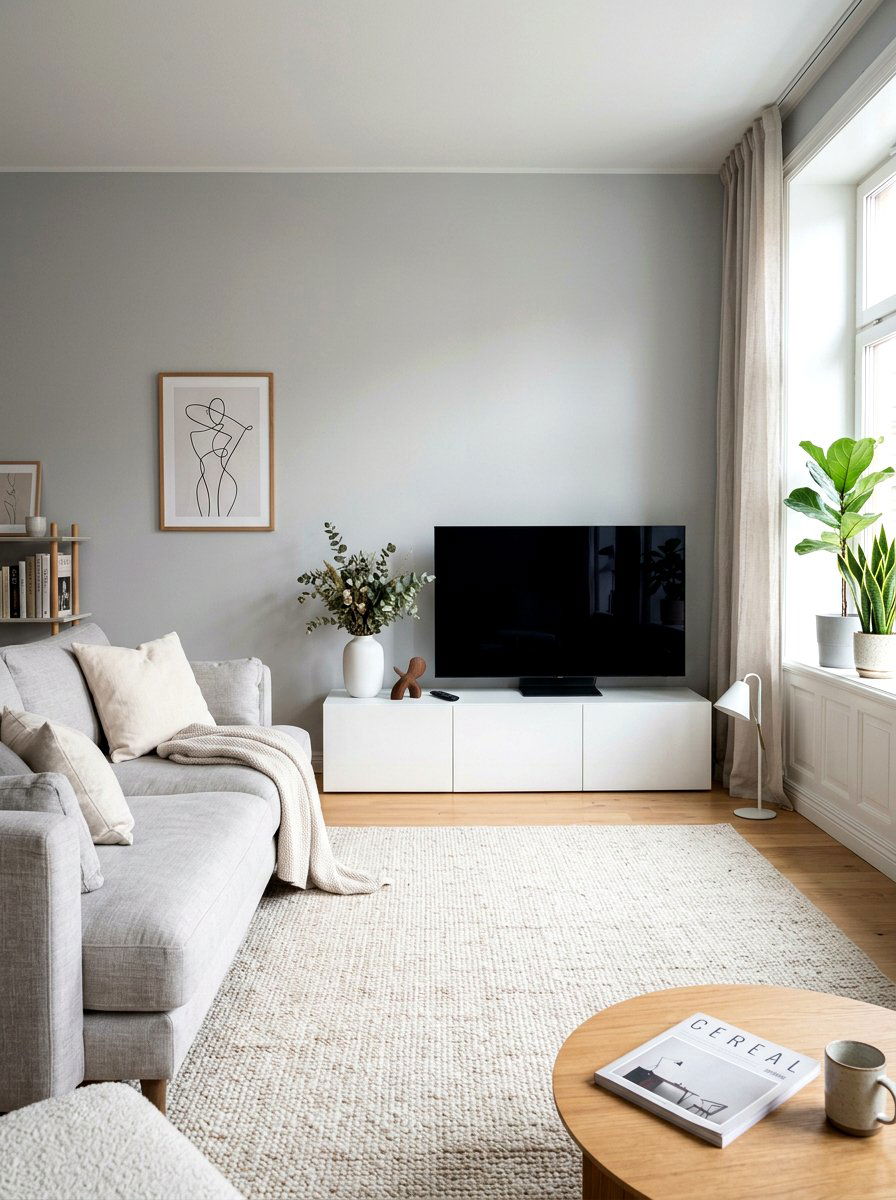 Minimalist TV Stand Decor - 30 media console styling ideas