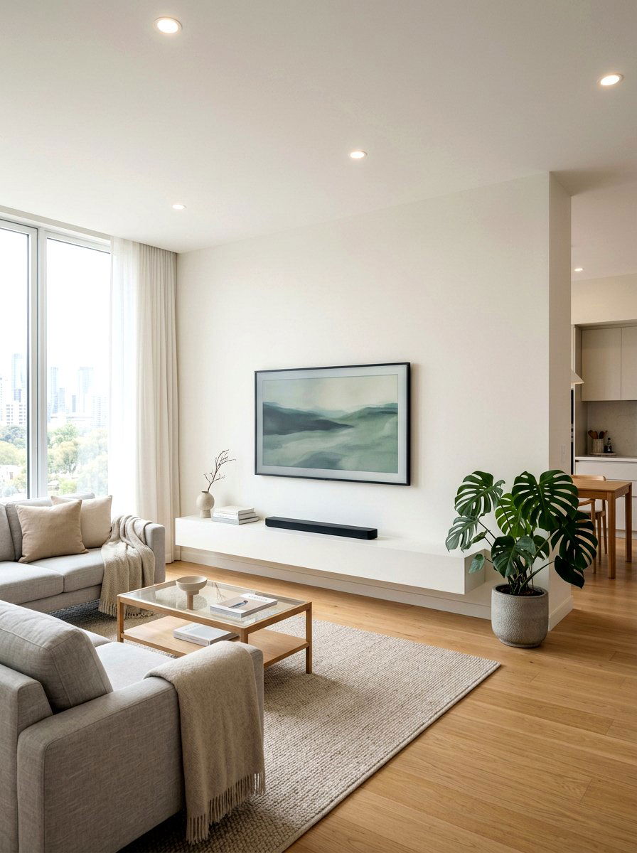 Minimalist TV Wall - 30 TV wall panel ideas