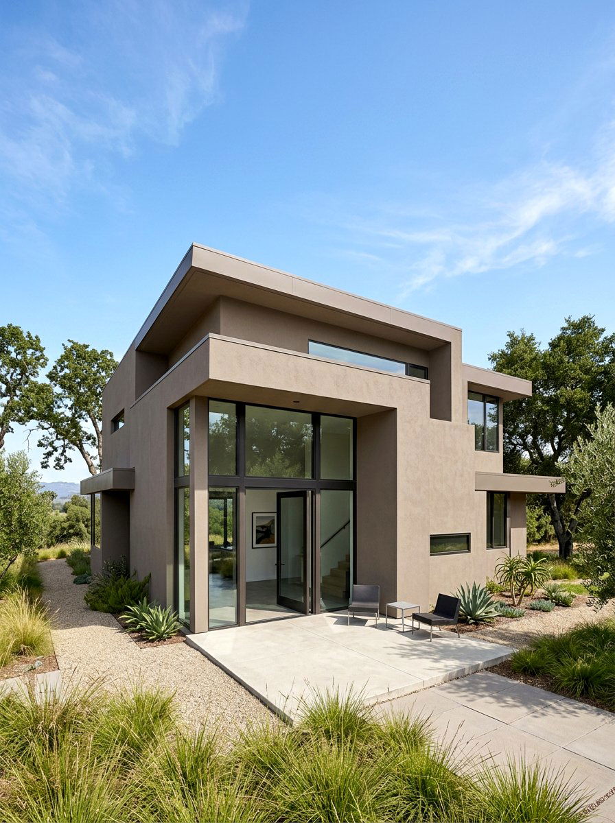 Minimalist Taupe Architecture - 30 taupe exterior ideas