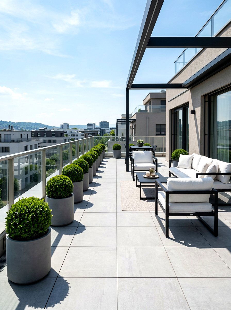 Minimalist Terrace Garden - 30 small terrace garden ideas