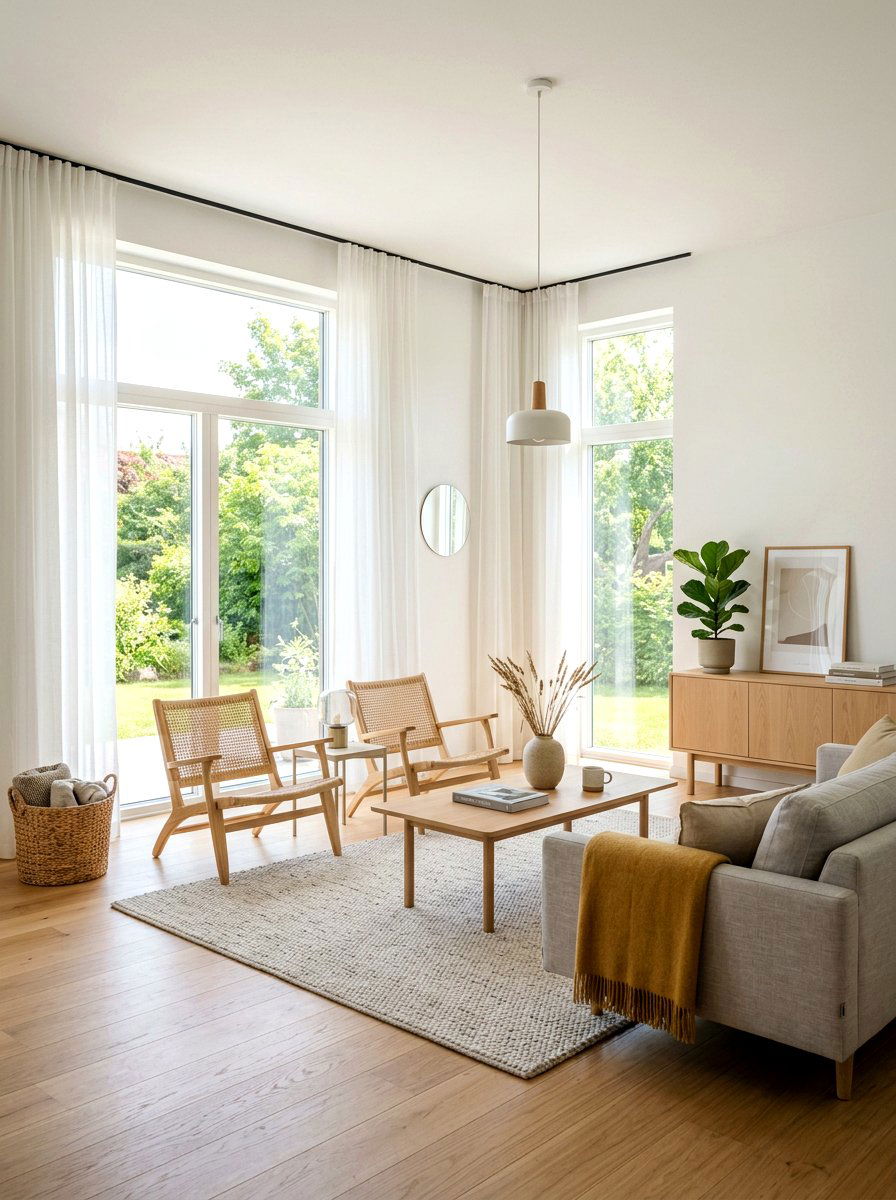 Minimalist Thin Curtain Rod - 30 curtain rod styling ideas