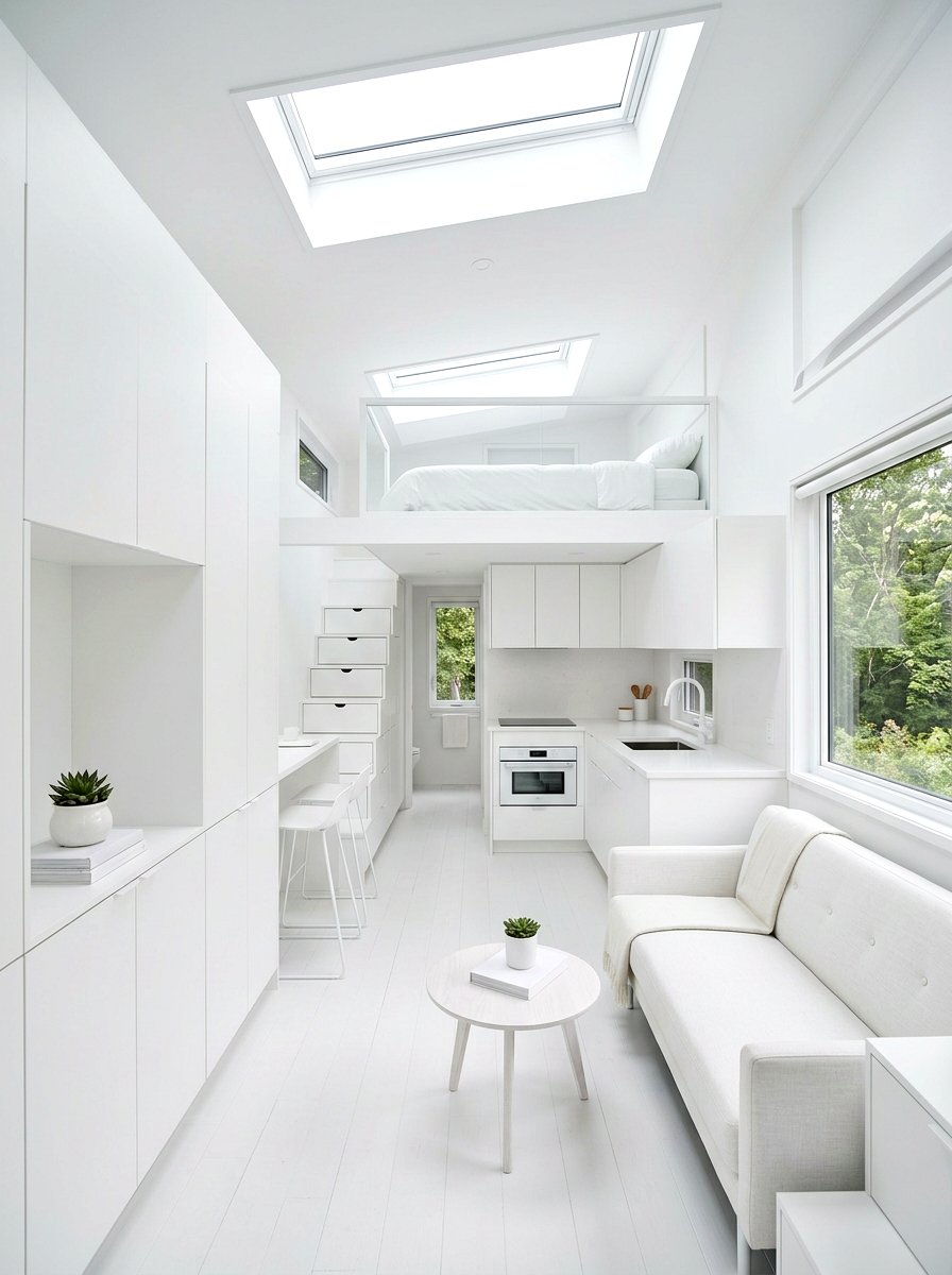 Minimalist Tiny Home - 30 tiny cottage decor ideas