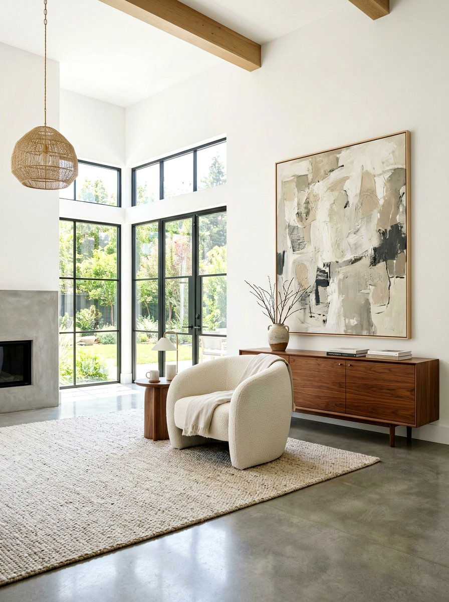 Minimalist Transitional Living Room - 30 transitional living room ideas