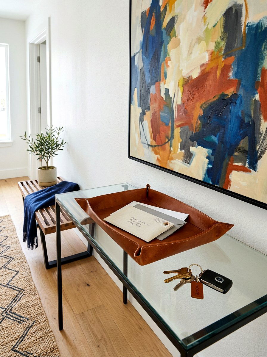 Minimalist Tray Setup - 30 mail drop zone ideas