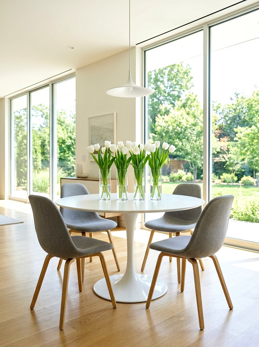 Minimalist Tulip Table Decor - 30 floral tablescape ideas