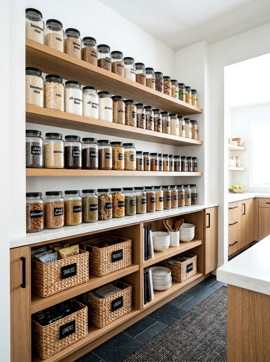 Minimalist Vinyl Labels - 30 pantry label ideas