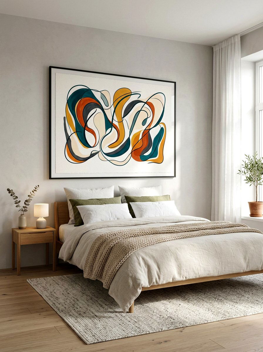 Minimalist Wall Art - 30 low stimulation bedroom ideas