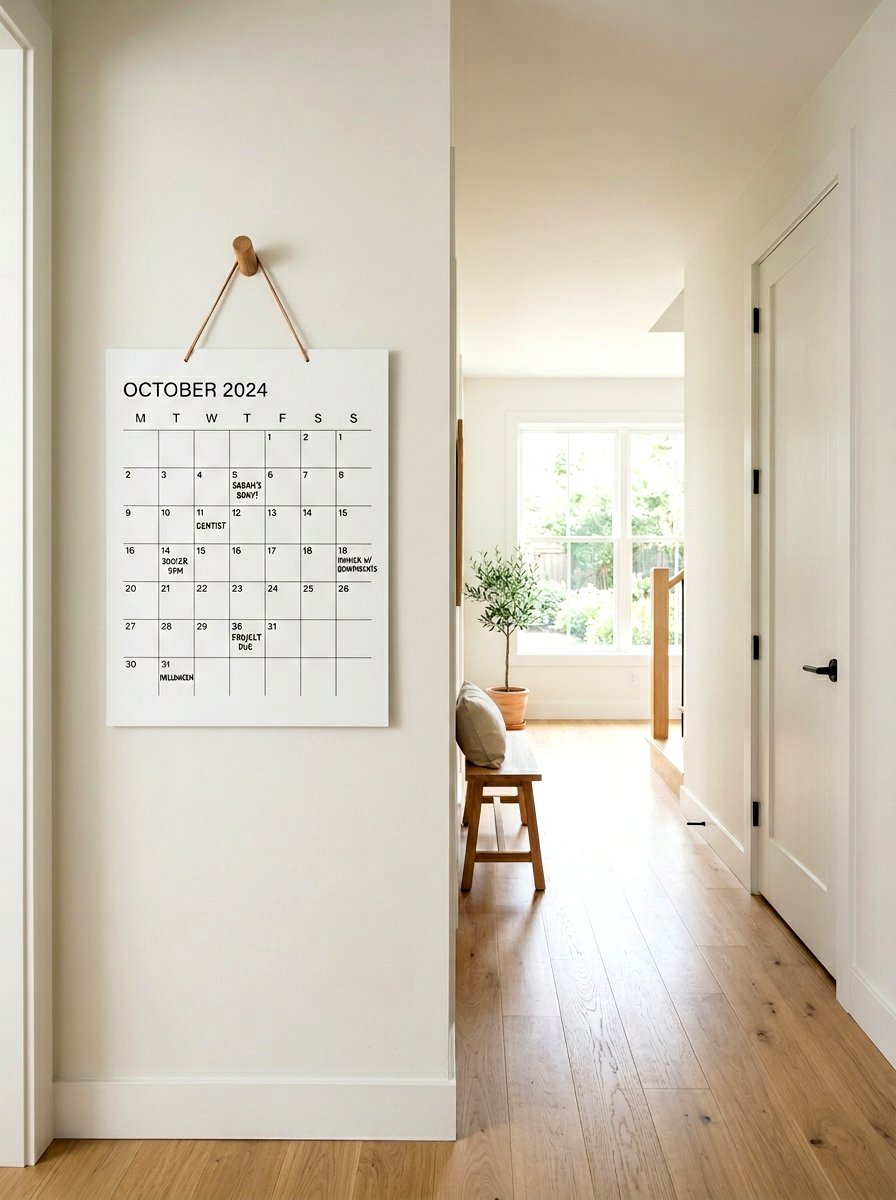 Minimalist Wall Calendar - 30 family calendar wall ideas